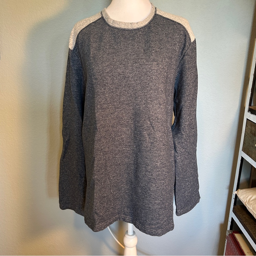 Tommy Bahama Men’s Lounge Crewneck Navy & Cream Sweatshirt Pullover XL